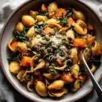 Creamy Parmesan Orecchiette with Butternut Squash and Broccolini Recipe