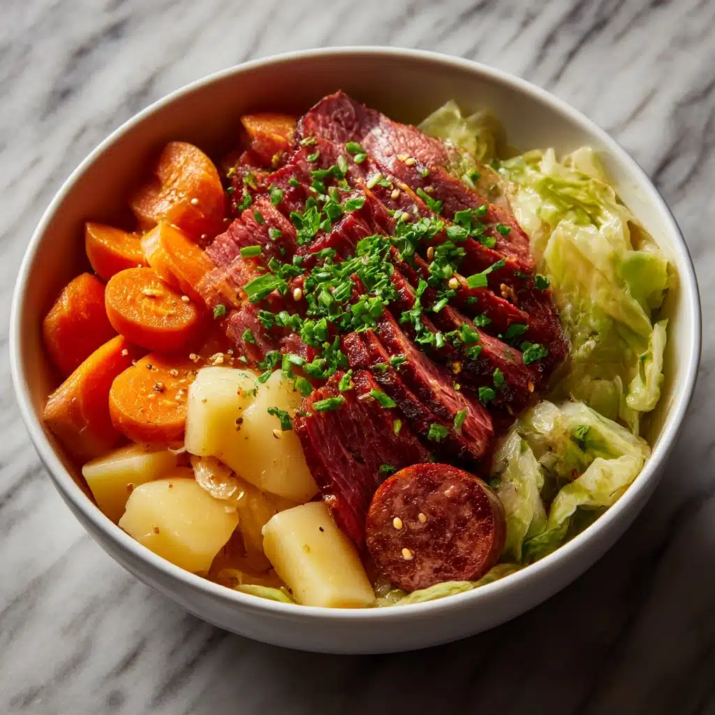 Corned Beef and Cabbage with Horseradish Cream Recipe - Recipe Image