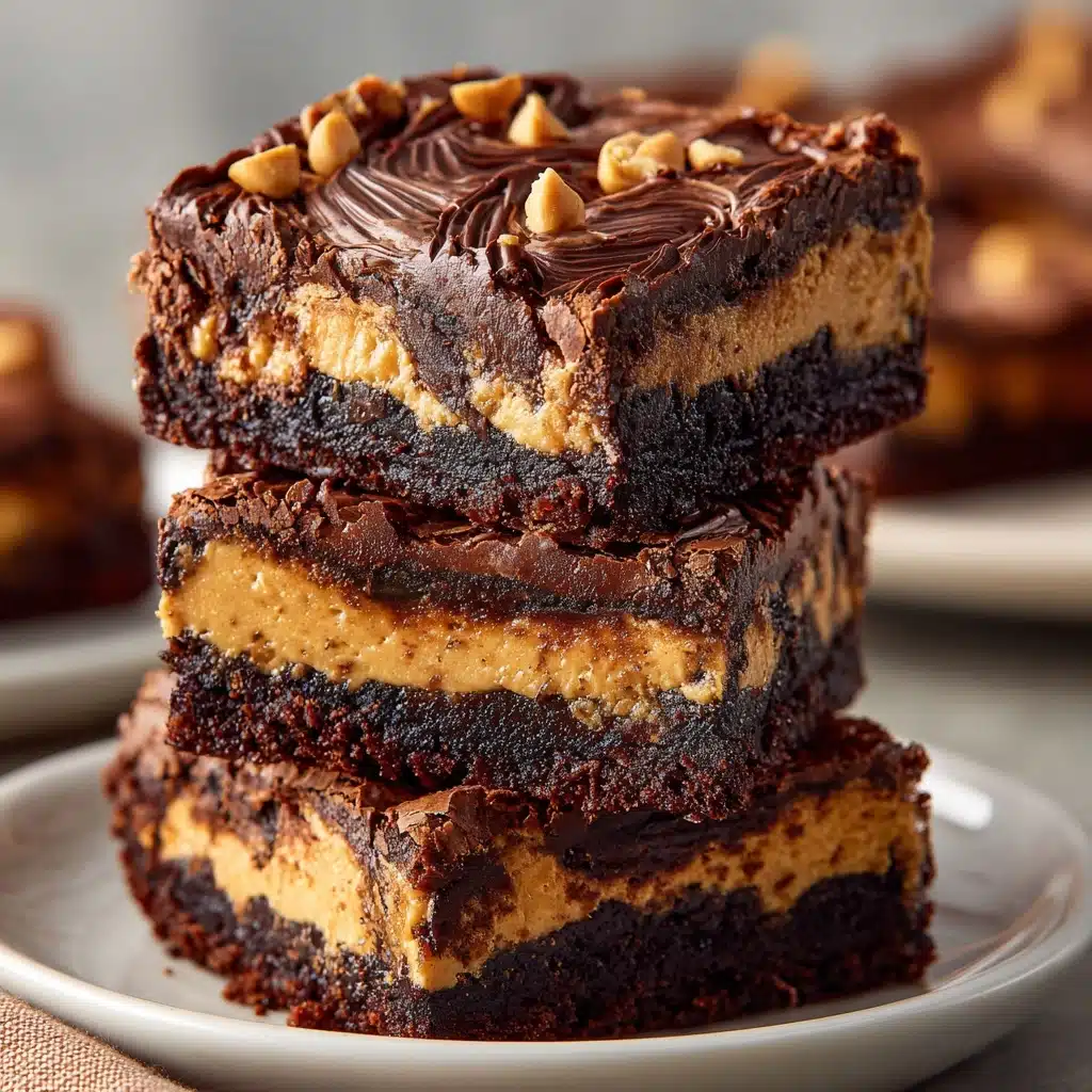Peanut Butter Stuffed Brownies Recipe - Recipe Image