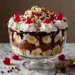 No-Bake Chocolate Banana Split Trifle Recipe