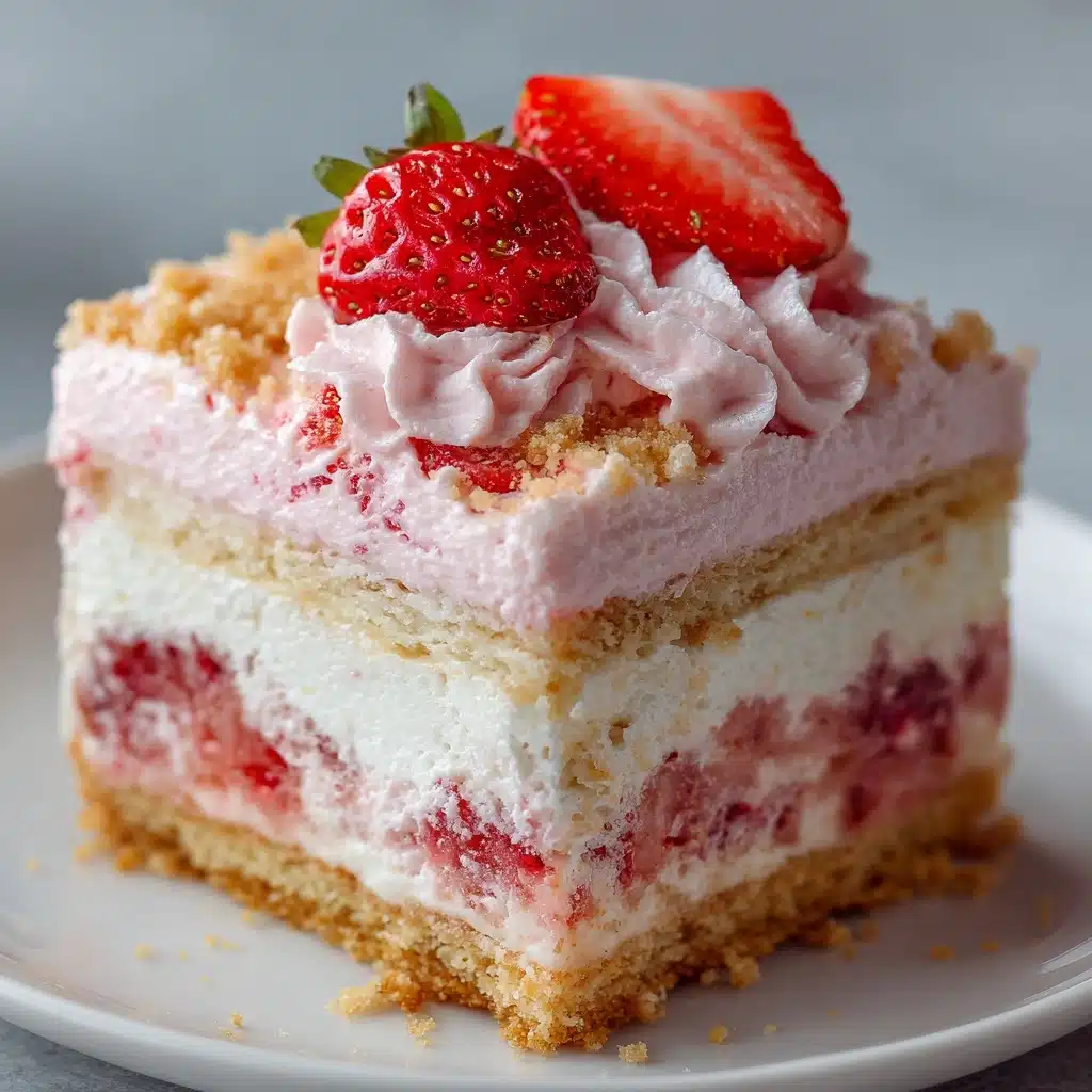 Strawberry Honeybun Cake with Strawberry Cream Icing Recipe - Recipe Image