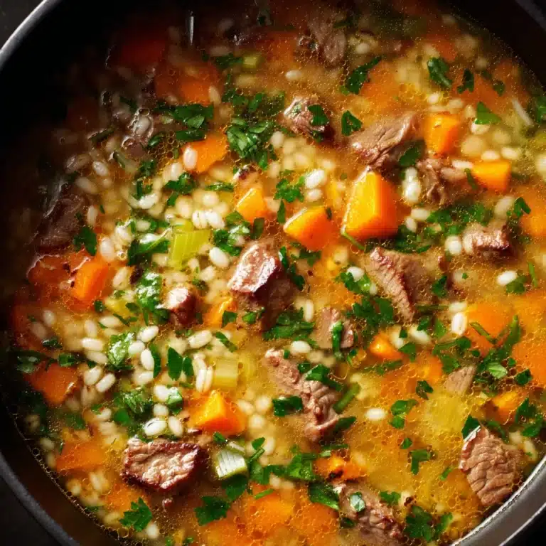 Beef and Barley Soup Recipe