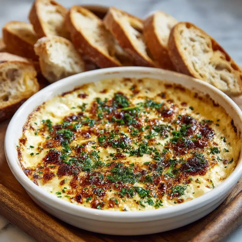 Baked Garlic Bread Dip Recipe