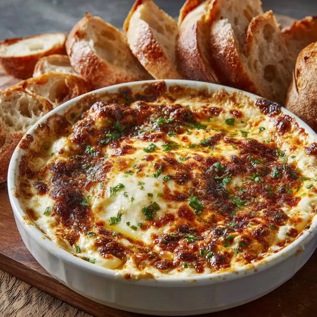 Baked Garlic Bread Dip Recipe - Recipe Image