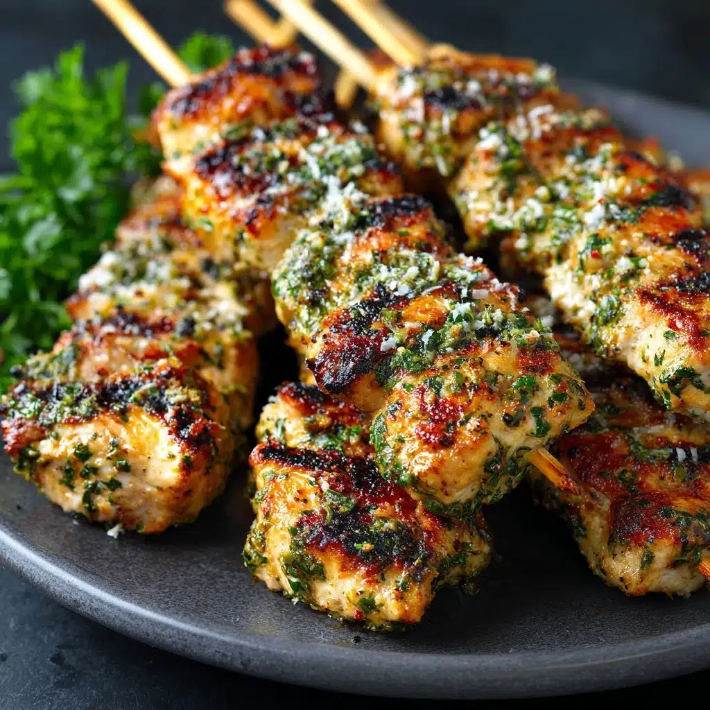 Garlic Parmesan Chicken Skewers Recipe