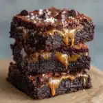 Caramel Chocolate Chunk Brownies Recipe
