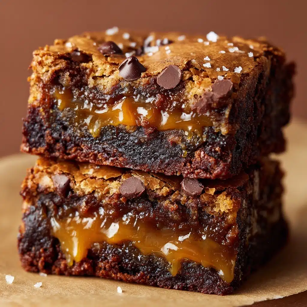 Caramel Chocolate Chunk Brownies Recipe - Recipe Image