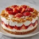 Strawberry Delight Crunch Cake Recipe