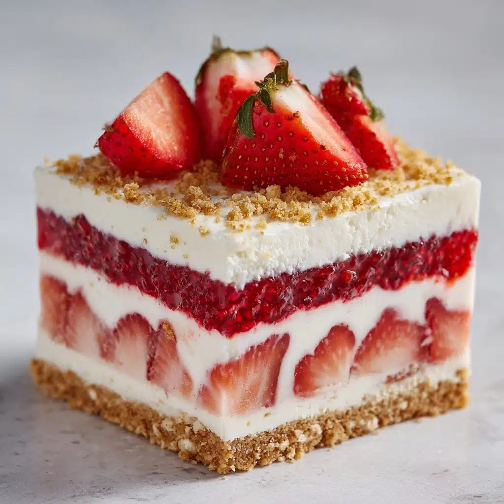 Strawberry Delight Crunch Cake Recipe - Recipe Image