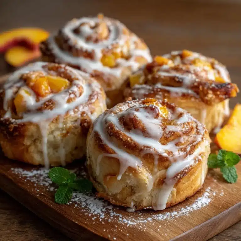 Peachy Cinnamon Rolls Recipe