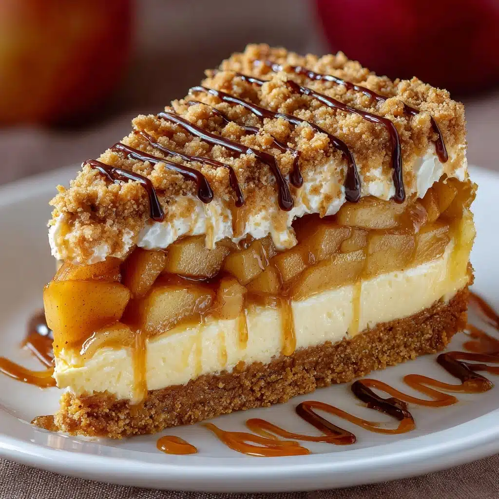 Best Apple Pie Stuffed Cheesecake Recipe - Recipe Image