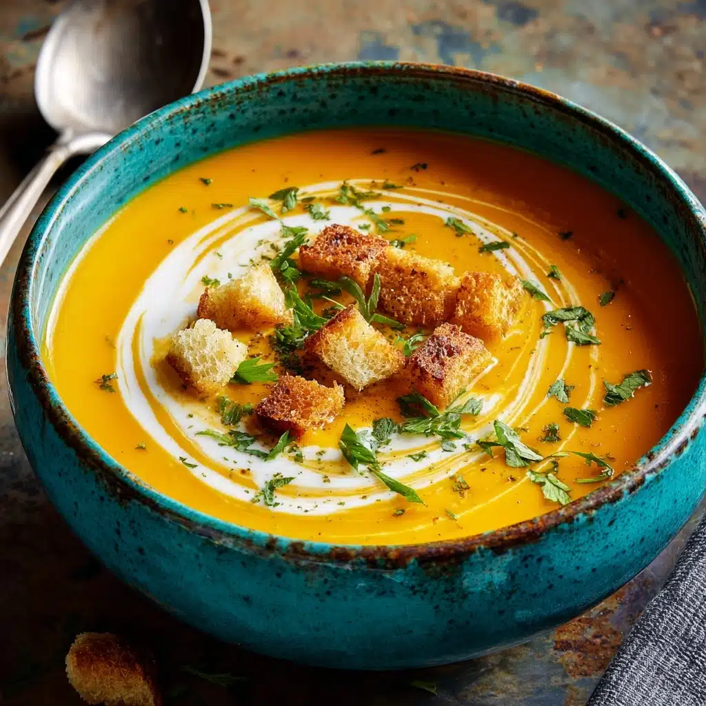 Spicy Butternut Squash and Sweet Potato Soup Recipe - Recipe Image