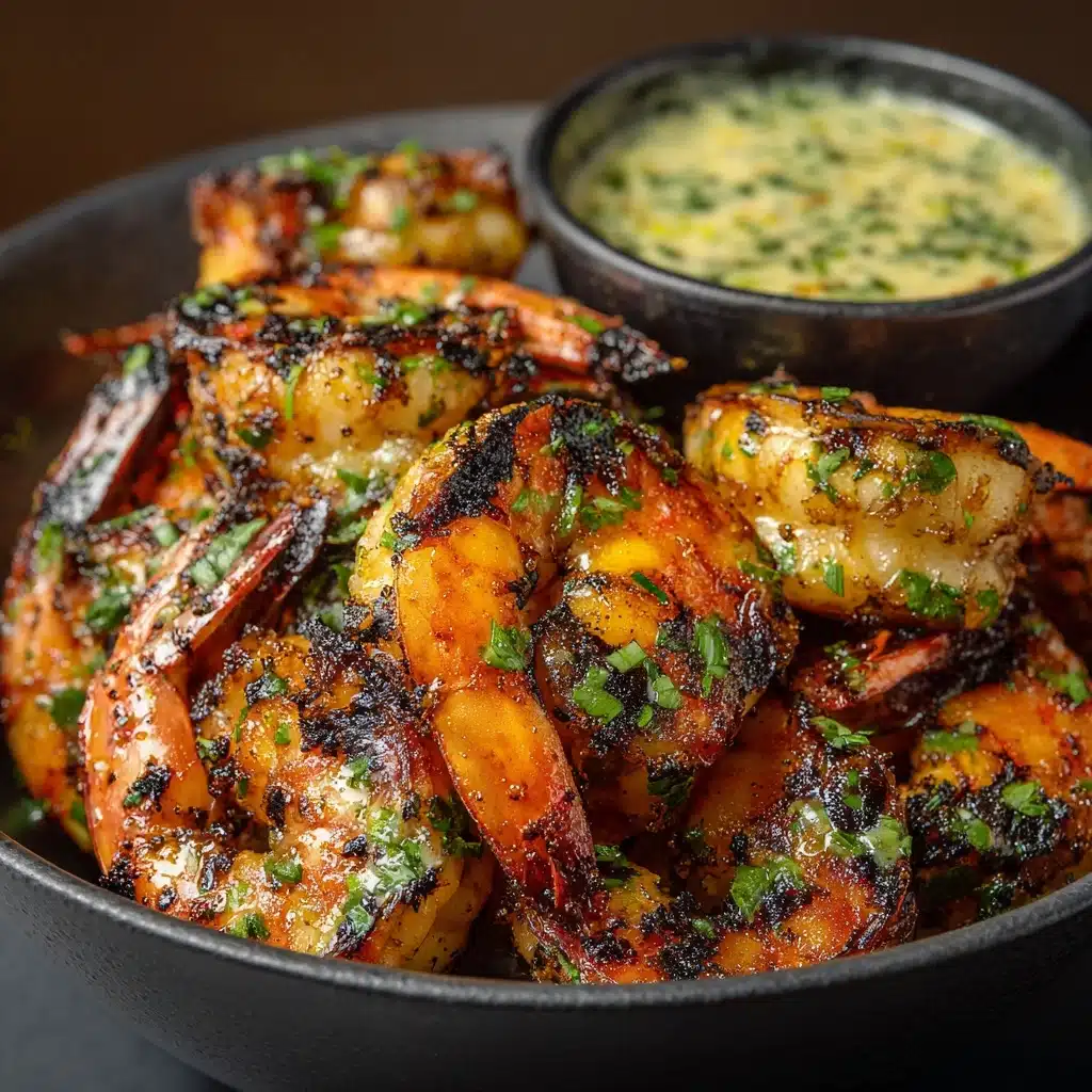 Spicy Garlic Parmesan Grilled Shrimp with Lemon-Herb Aioli Recipe