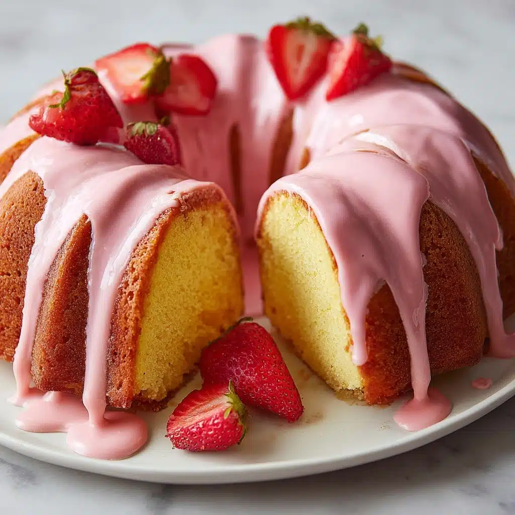 Strawberry Buttermilk Pound Cake Recipe - Recipe Image