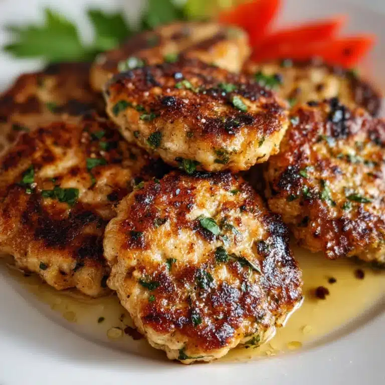 Mediterranean Chicken Patties Recipe