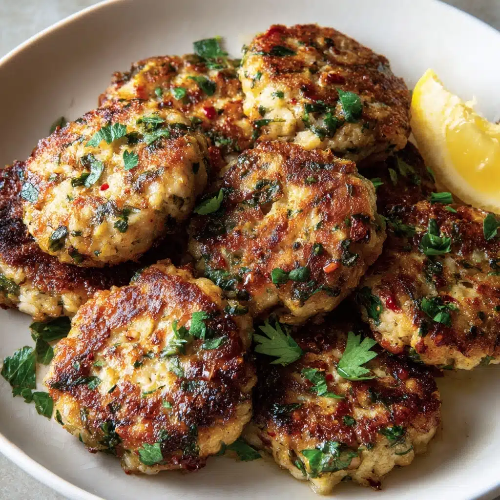 Mediterranean Chicken Patties Recipe - Recipe Image