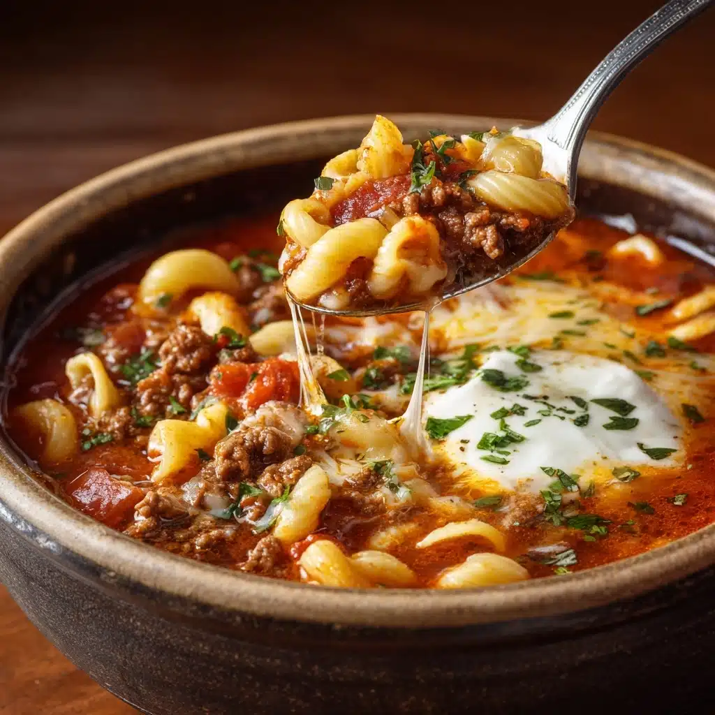 Slow Cooker Lasagna Soup Recipe - Recipe Image