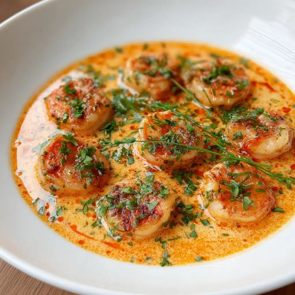Succulent Shrimp in Creamy Garlic-Paprika Sauce Recipe - Recipe Image