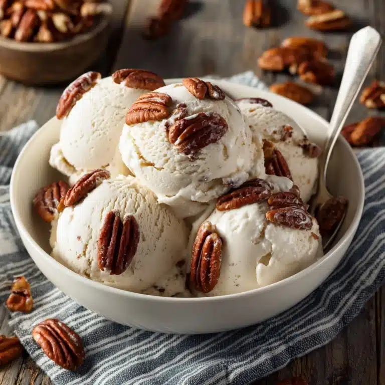 Homemade Butter Pecan Ice Cream Recipe