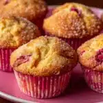 Rhubarb Muffins with Cinnamon Sugar Topping Recipe