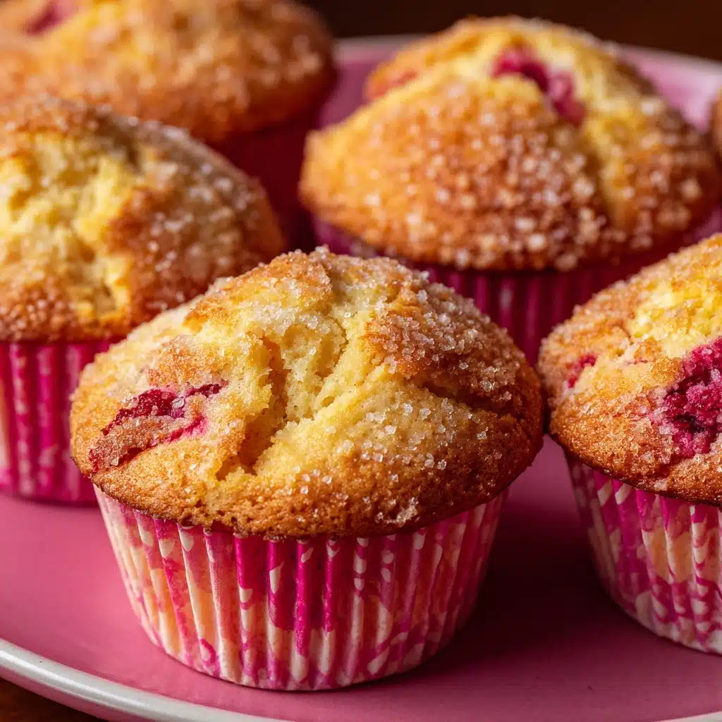 Rhubarb Muffins with Cinnamon Sugar Topping Recipe