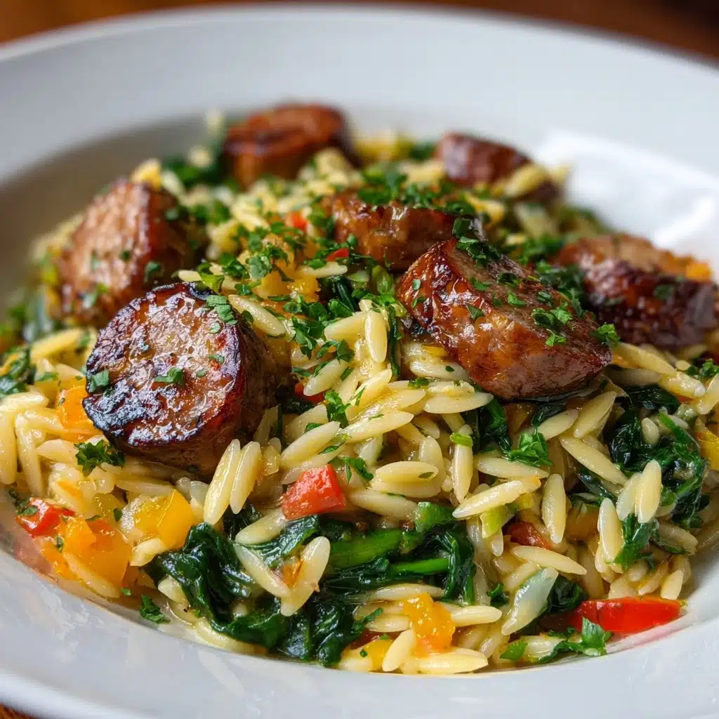 Italian Sausage Orzo Recipe - Recipe Image