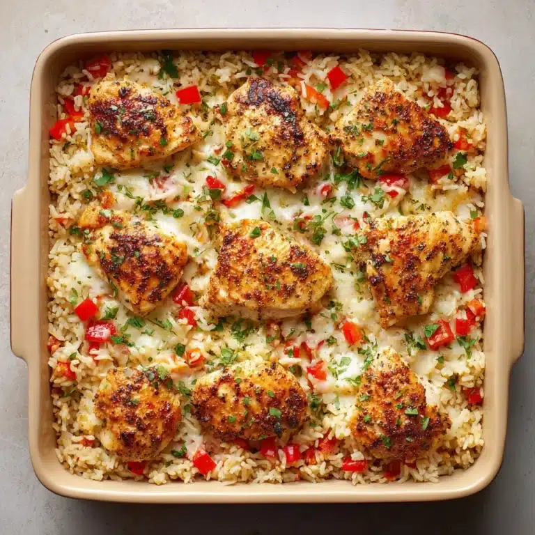 Italian Chicken Rice Casserole Recipe