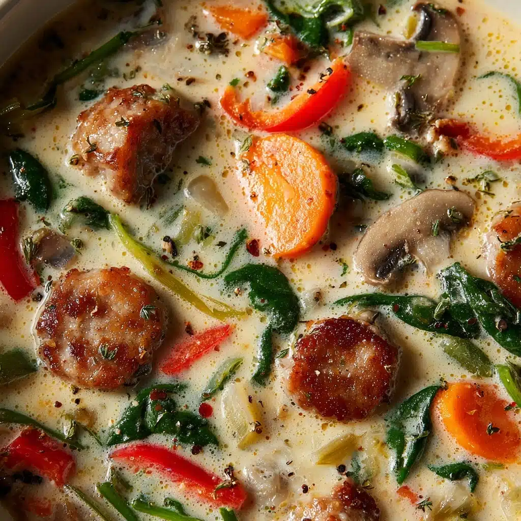 Creamy Parmesan Italian Sausage Soup Recipe - Recipe Image