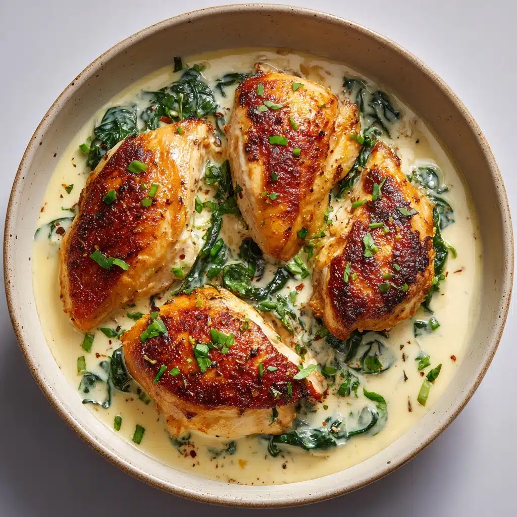 Creamy Chicken and Spinach Casserole Recipe - Recipe Image