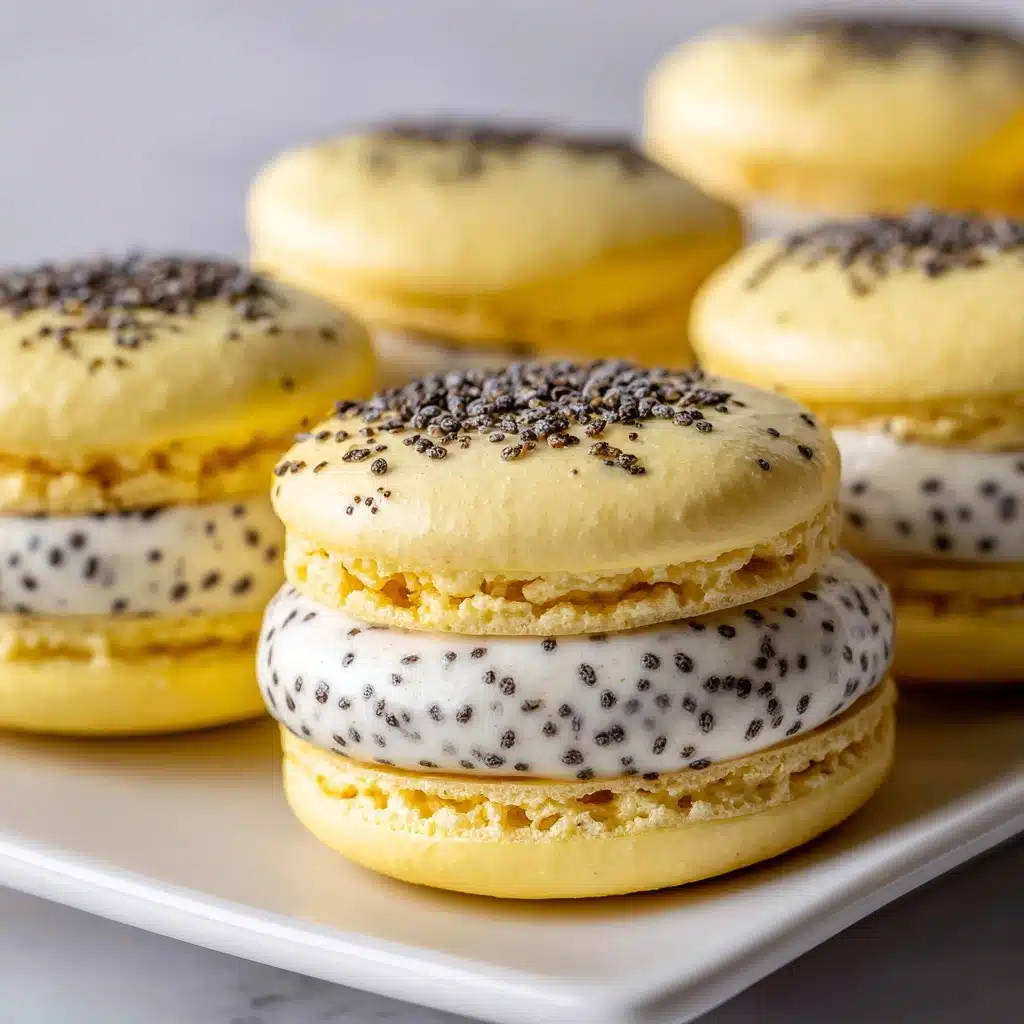 Lemon Poppy Seed Macarons Recipe - Recipe Image