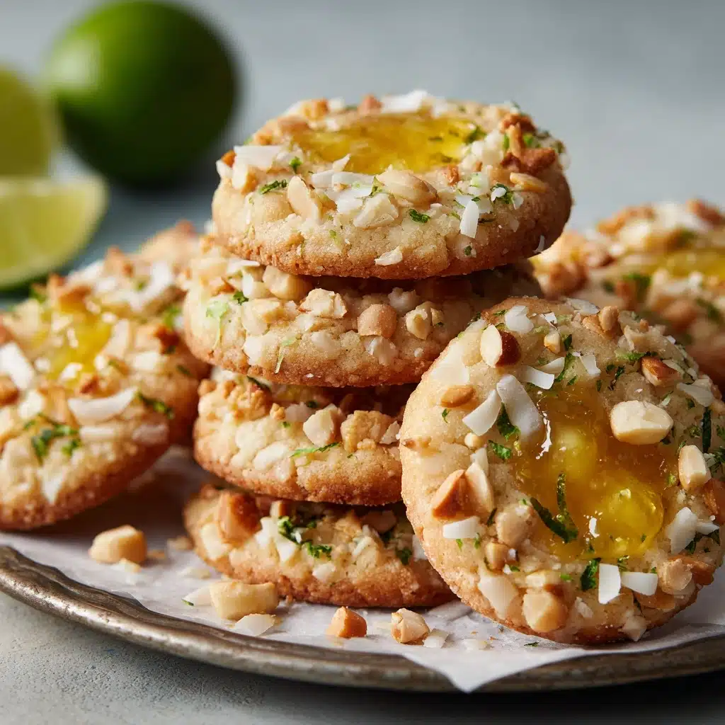 Toasted Coconut Lime Curd Macadamia Nut Cookies Recipe