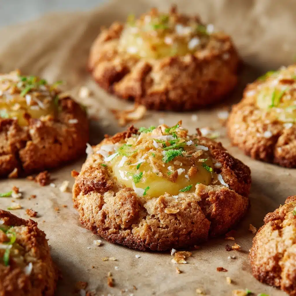 Toasted Coconut Lime Curd Macadamia Nut Cookies Recipe - Recipe Image
