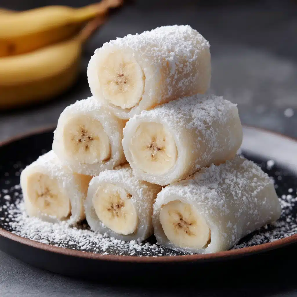 Banana Mochi Rolls Recipe - Recipe Image