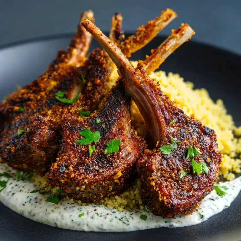 Italian Parmesan Crusted Lamb Chops Recipe
