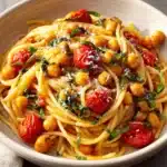 Slow Roasted Chickpea and Tomato Pasta Recipe