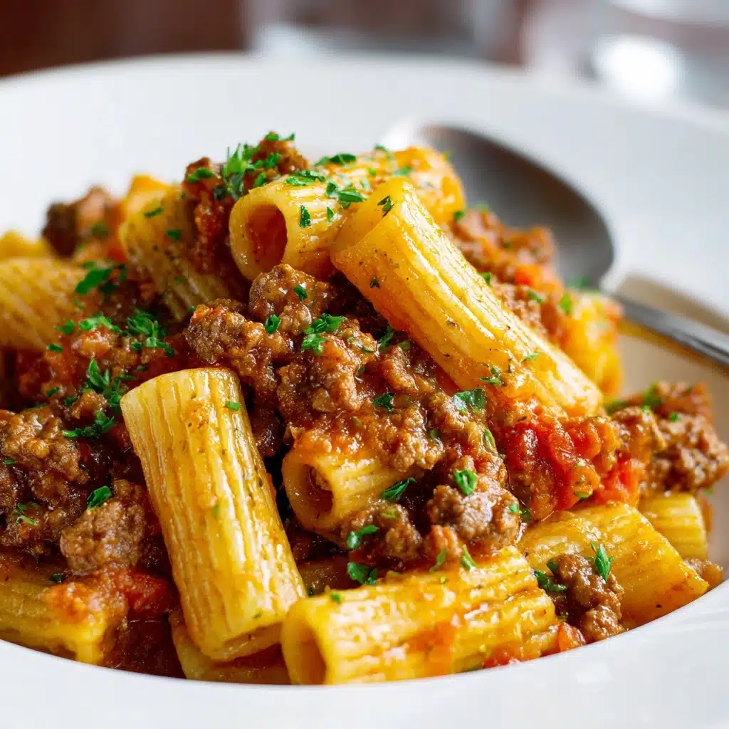 Beef Pasta in Tomato Sauce Recipe