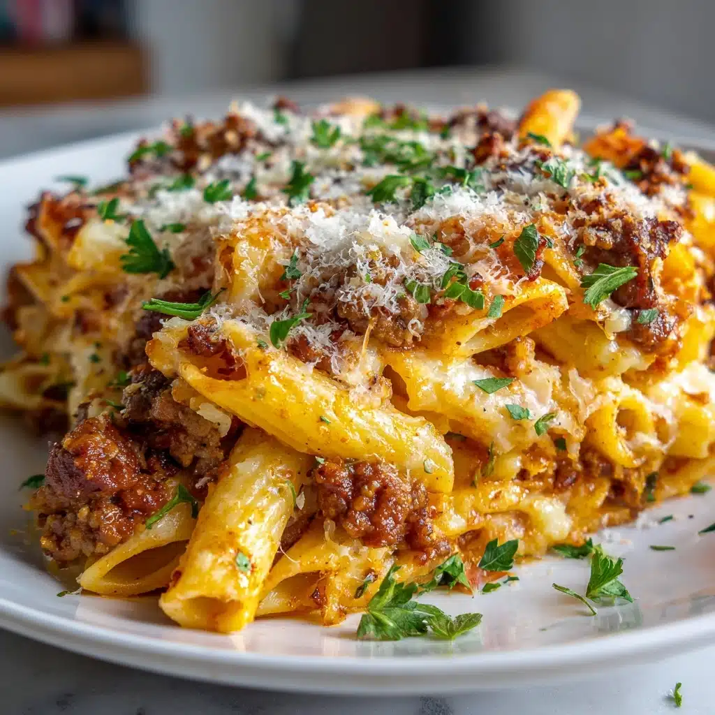 High Protein Chicken Parmesan Pasta Recipe - Recipe Image