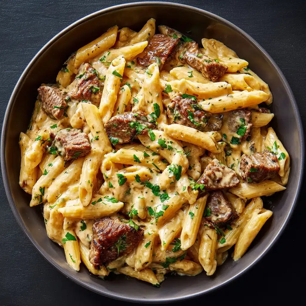 Creamy Steak Pasta Recipe - Recipe Image