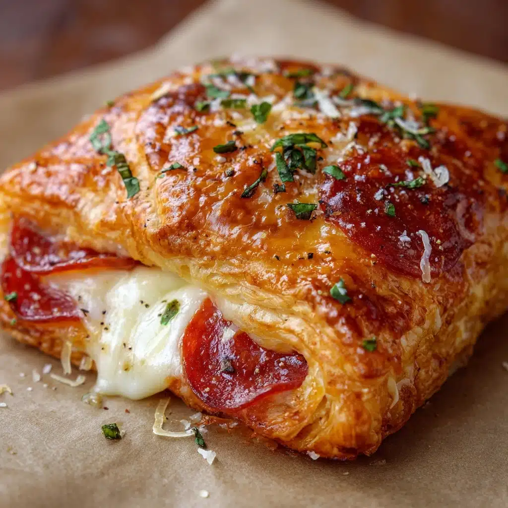 Easy Mozzarella Pepperoni Croissant Rolls Recipe