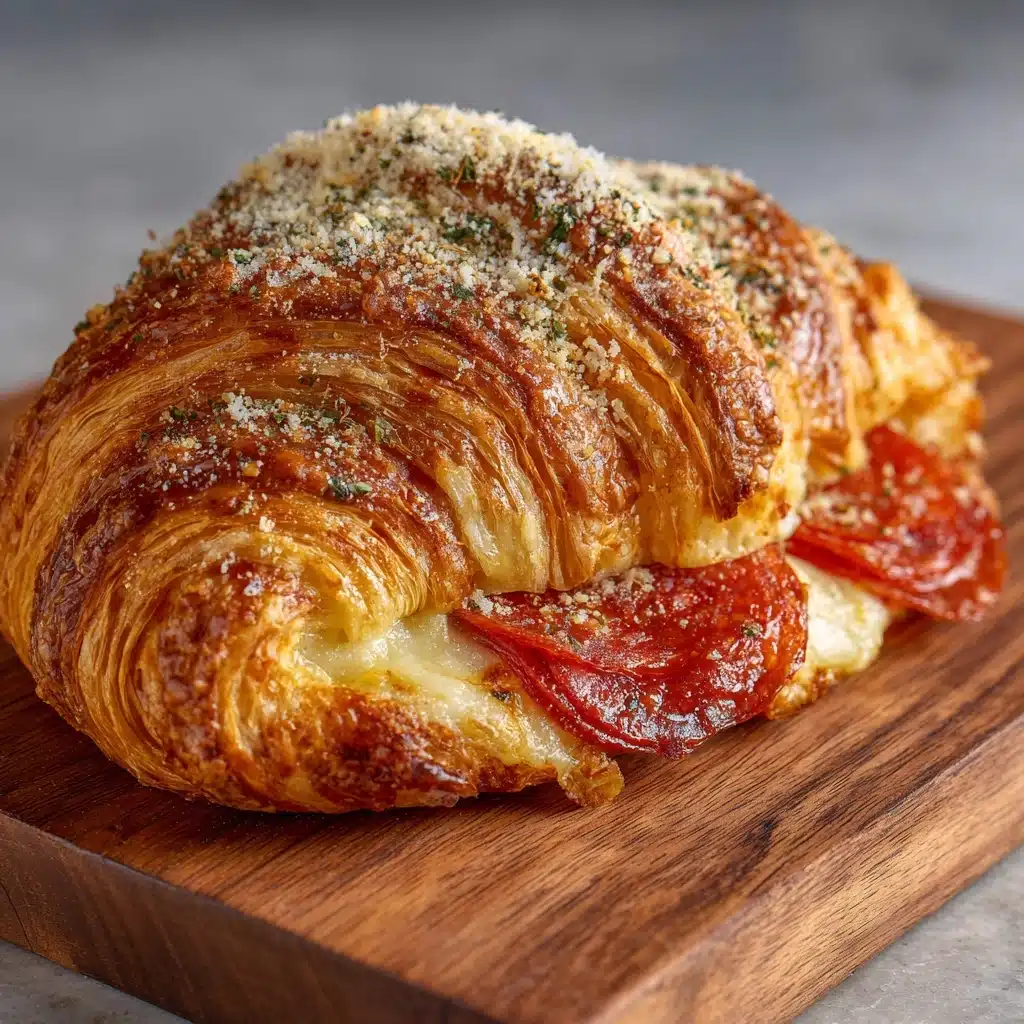 Easy Mozzarella Pepperoni Croissant Rolls Recipe - Recipe Image