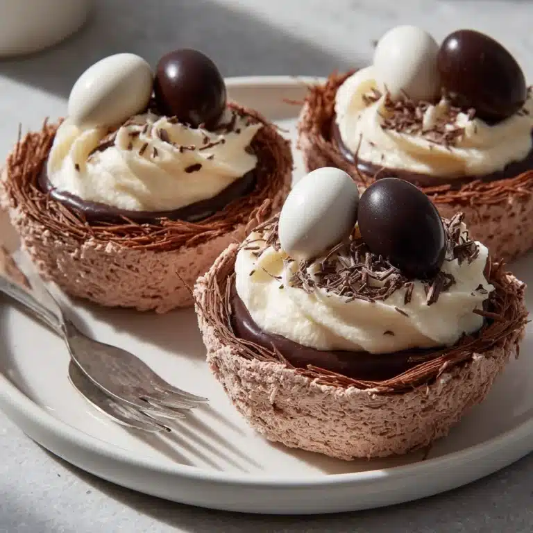 Chocolate Meringue Easter Nests Recipe