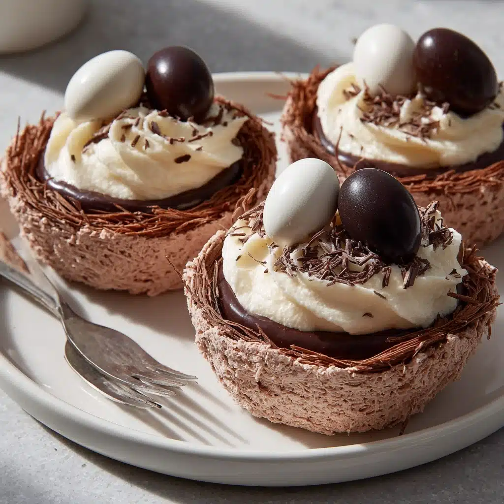 Chocolate Meringue Easter Nests Recipe