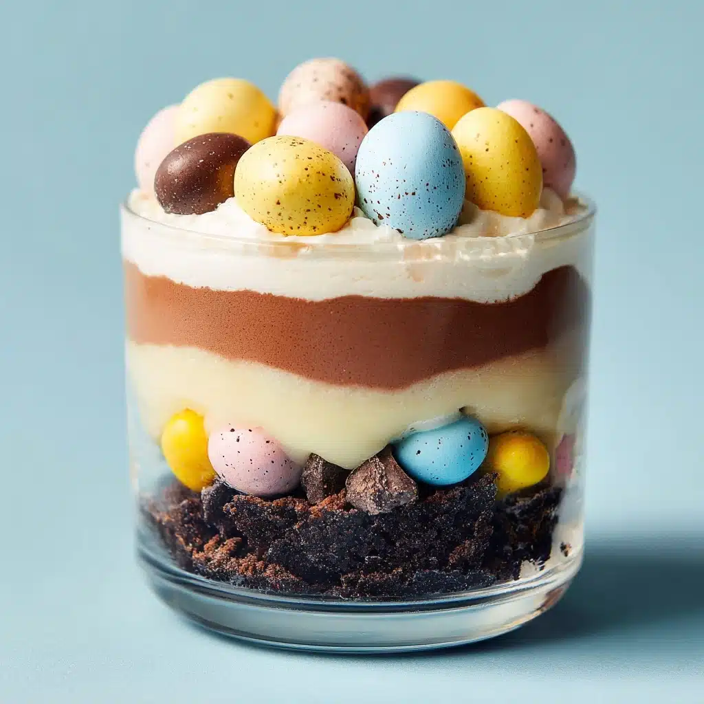 Mini Eggs Easter Brownie Parfaits Recipe - Recipe Image