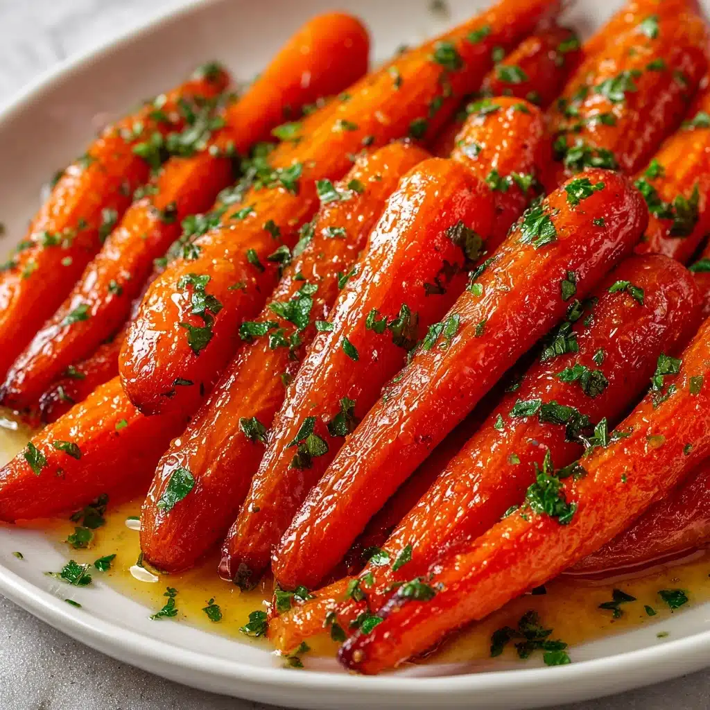Honey Garlic Butter Roasted Carrots Recipe