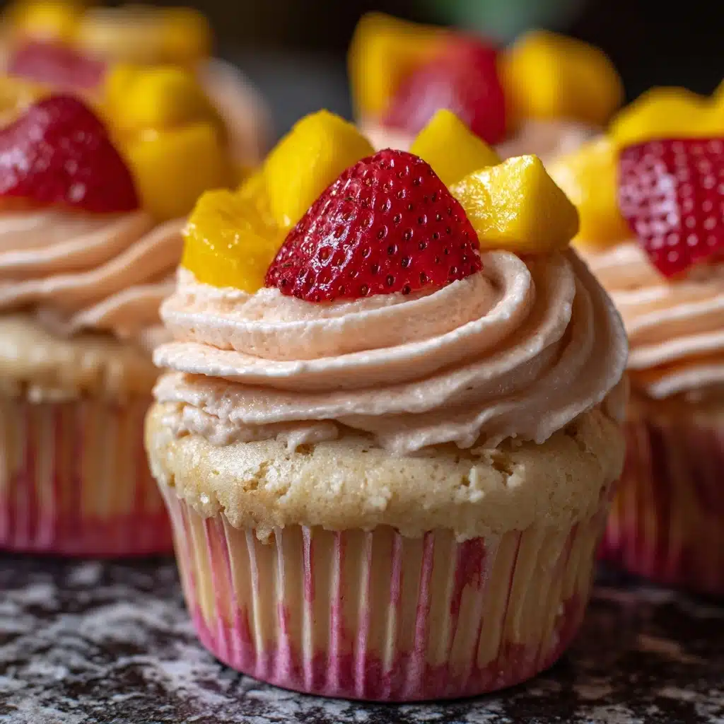 Strawberry Mango Margarita Cupcakes Recipe - Recipe Image
