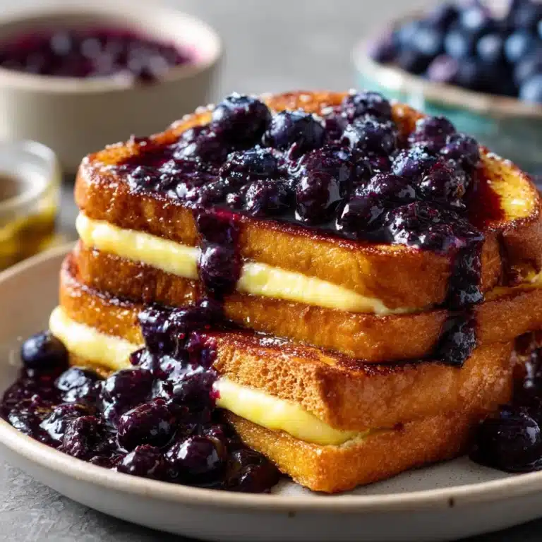 Blueberry Stuffed French Toast Recipe