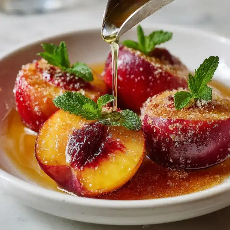 Cinnamon Sugar Baked Peaches Recipe