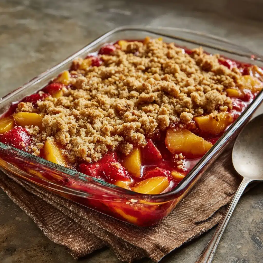 Peach Strawberry Crisp Recipe