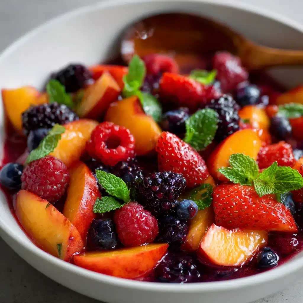 Peach Berry Fruit Salad Recipe