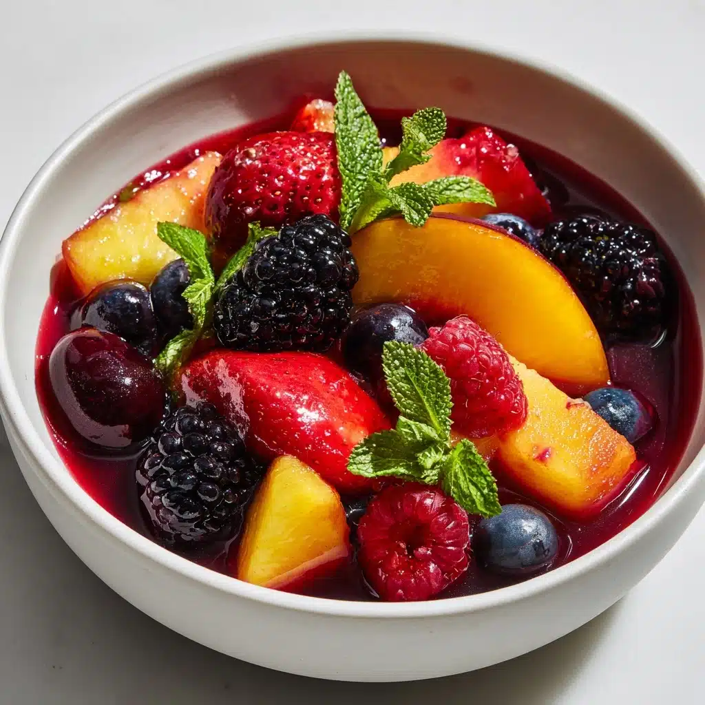 Peach Berry Fruit Salad Recipe - Recipe Image